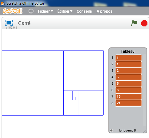 La Suite De Fibonacci Une Application De Scratch Pour La Rendre